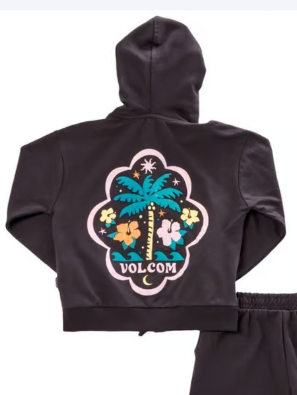 Girls (Size 12) Volcom Zip Hoodie & Shorts Set NWTs - Picture 2 of 2
